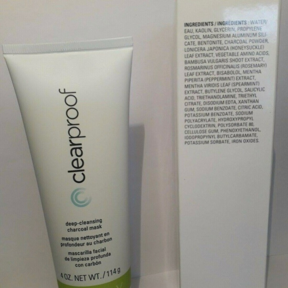 Clear proof activated charcoal mask